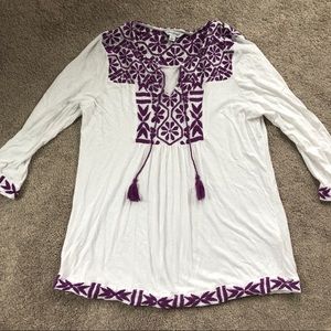 Lucky brand size L boho top